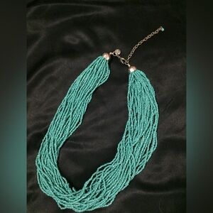 Turquoise Multi-Strand Beaded Bohemian Necklace
